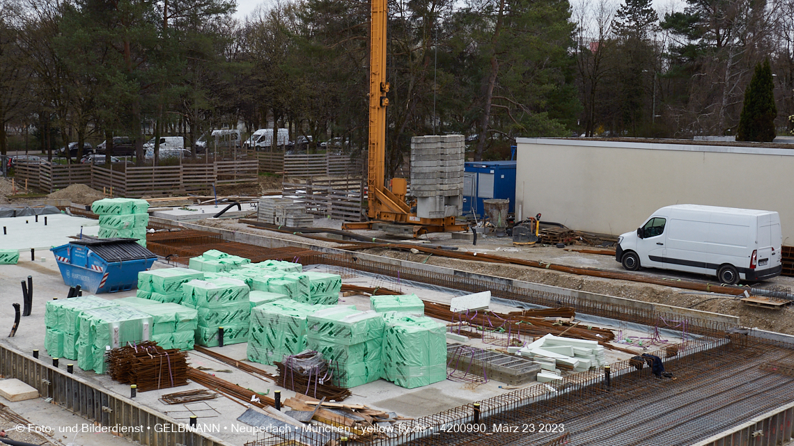 23.03.2023 - Baustelle am Haus für Kinder in Neuperlach